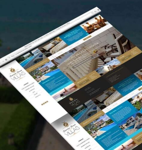 Croatian Dream Villas Website