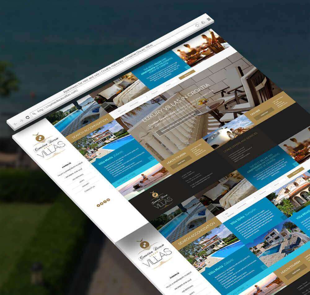 Croatian Dream Villas Website